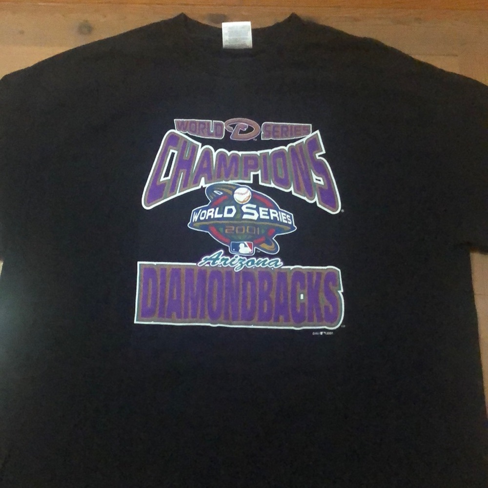 2001 diamondbacks work champions shirt old school XL